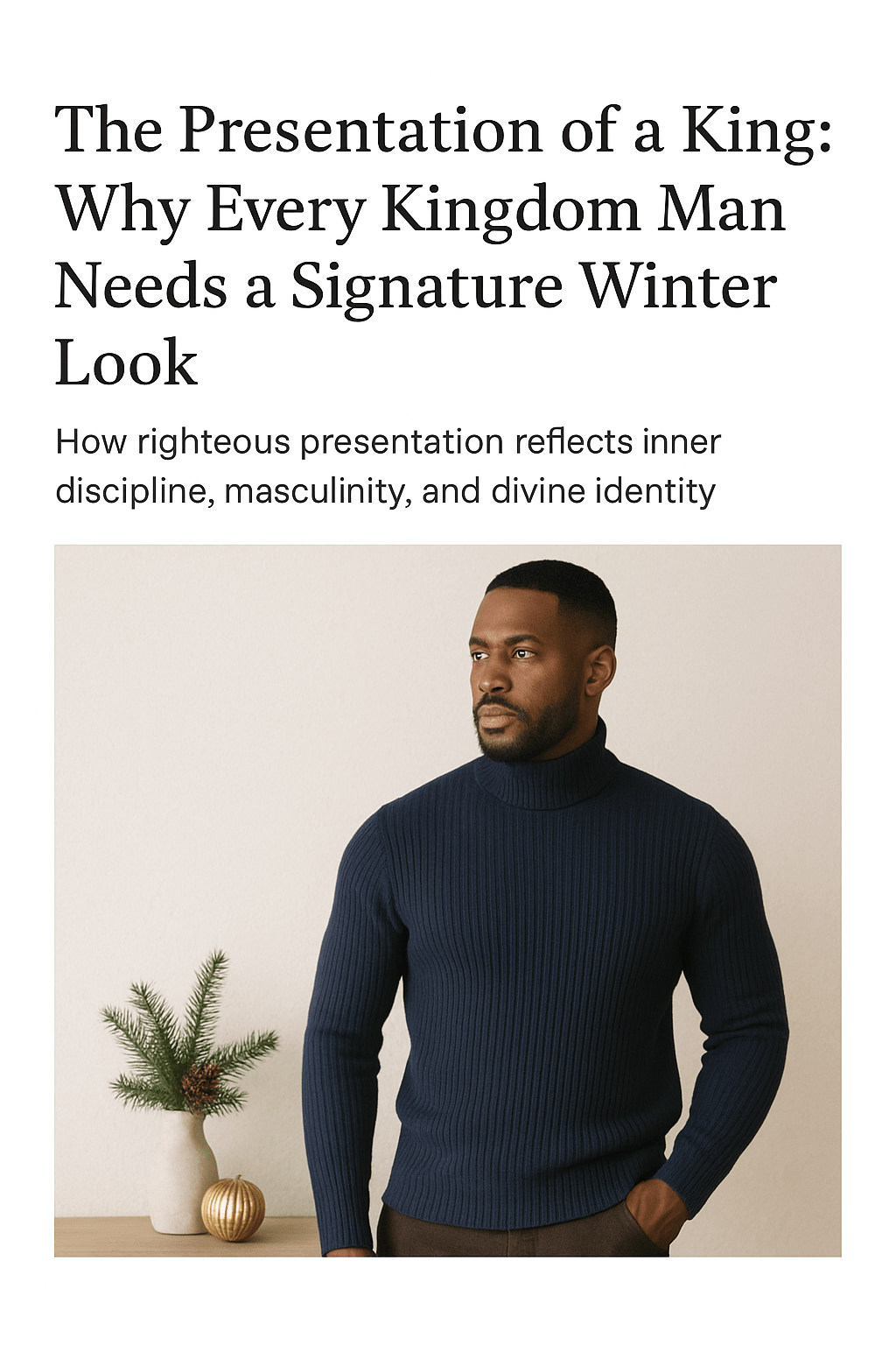 CLG Lifestyle — a Christian men’s lifestyle platform devoted to elevating men through faith, fitness, fashion, food, strong family values, forgiveness, and community empowerment.”