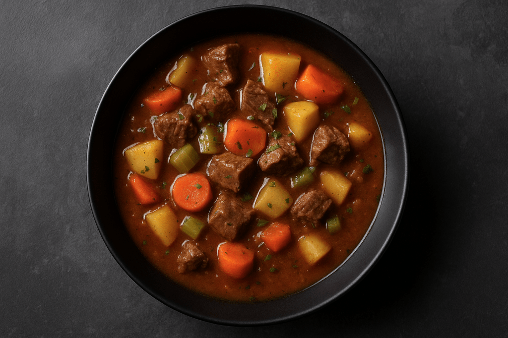 High-protein winter meal styled in a clean, masculine way, representing nourishment, strength, and clarity for men.”